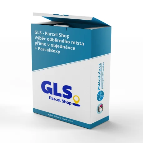 GLS - ParcelShop - výběr odběrného místa přímo v objednávce + ParcelBoxy