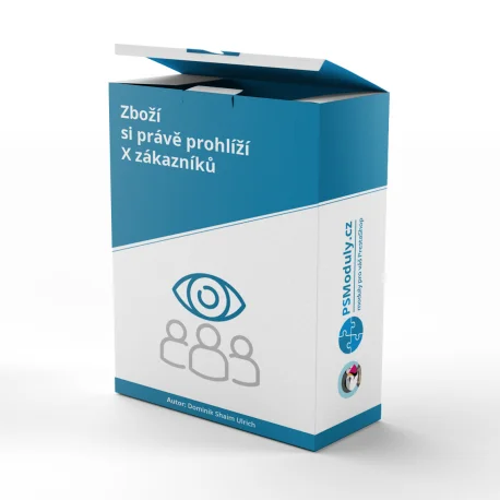 Zboží si právě prohlíží X zákazníků